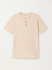 FatFace Natural Short Sleeve Woodside Henley - Image 6 of 6