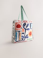 Marrakesh Print Cotton Shopper Bag - Image 1 of 5
