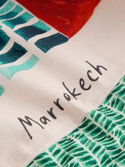 Marrakesh Print Cotton Shopper Bag - Image 5 of 5