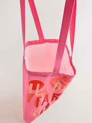 Pink 100% Cotton Shopper Bag - Image 8 of 8