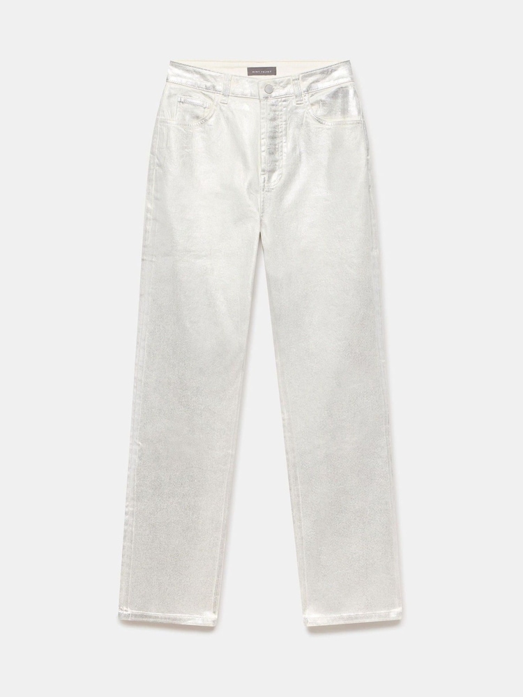 Buy Mint Velvet Silver Slim Leg Jeans from Next Bahrain