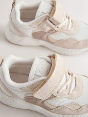 Neutral Wide Fit (G) Elastic Lace Touch Fasten Trainers - Image 3 of 5