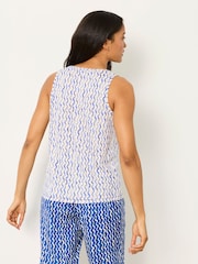 FatFace Laine Ivory Wave Linen Tank - Image 2 of 5