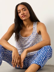 FatFace Laine Ivory Wave Linen Tank - Image 3 of 5