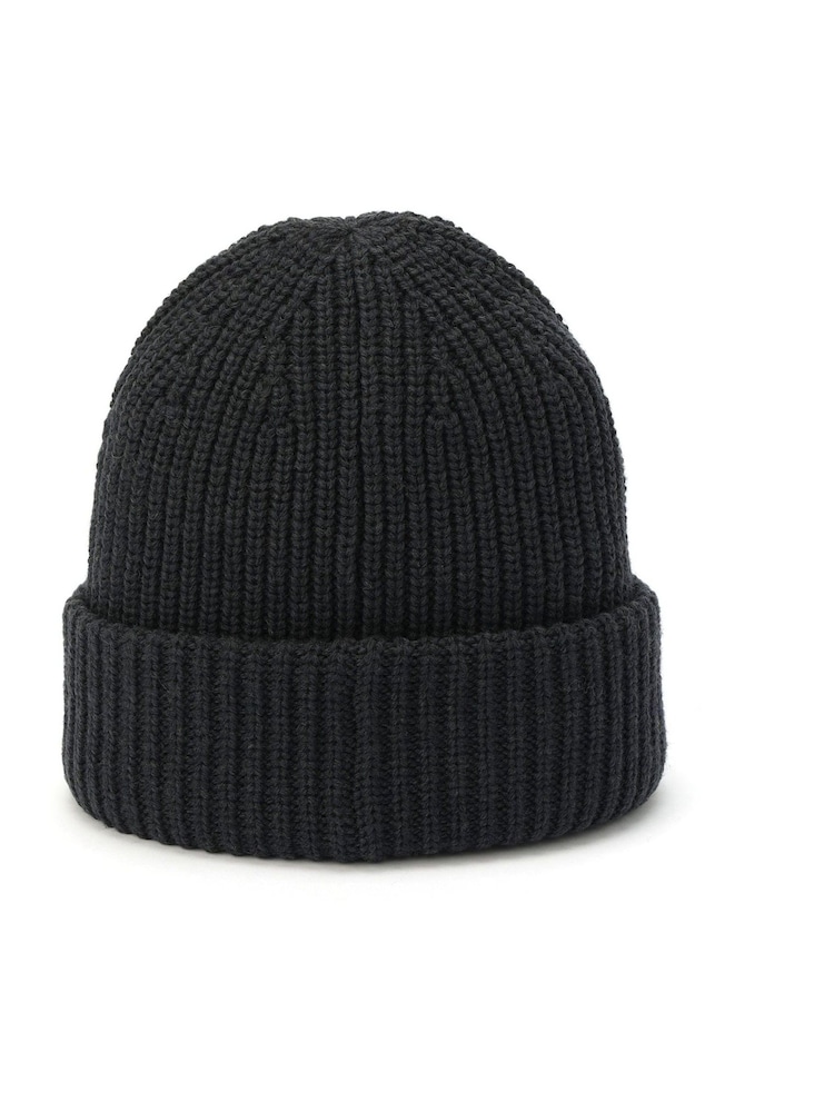 AllSaints Blue Traveling Rib Beanie - Image 2 of 4