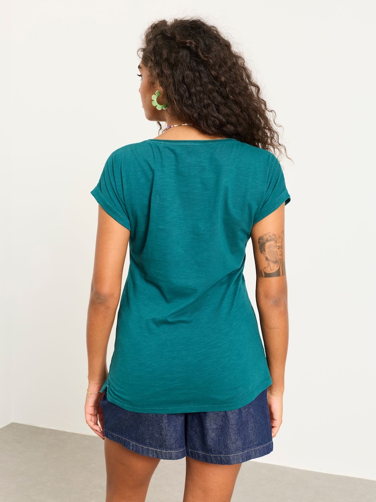 أزرق على أخضر أزرق - تيشرت من FatFace - Image 2 of 5