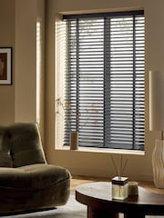 Grey Empire Made To Measure 50mm Starwood 25mm Dusk Taped Venetian Blinds - Image 1 of 6