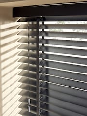 Grey Empire Made To Measure 50mm Starwood 25mm Dusk Taped Venetian Blinds - Image 4 of 6