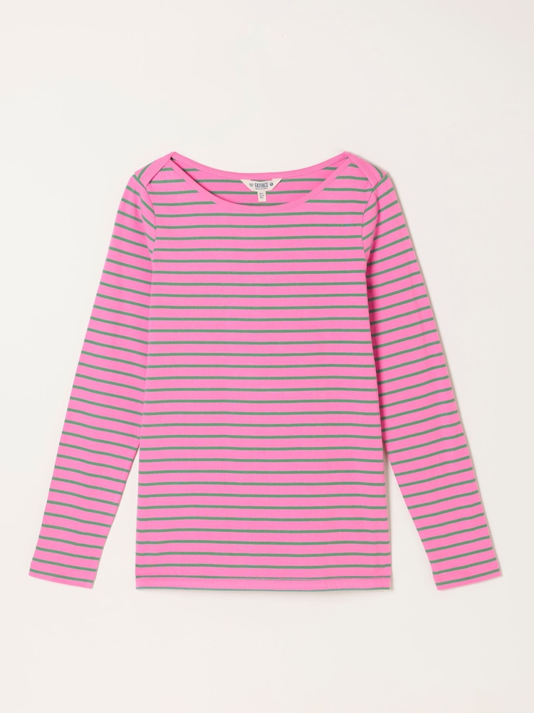FatFace Breton Pink T Shirt - Image 6 of 6 FatFace Breton Pink T Shirt - Image 6 of 6