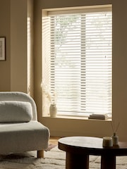 White Glacier Made To Measure 50mm Starwood Venetian Blinds - Image 1 of 5