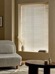 White Glacier Made To Measure 50mm Starwood Venetian Blinds - Image 3 of 5