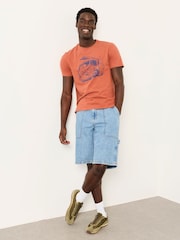 FatFace Terracotta VW Camper Graphic Tshirt - Image 3 of 4