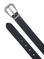 AllSaints Black 30MM Western Hex Belt - Image 3 of 3