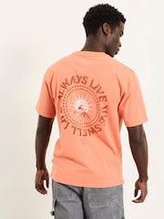FatFace Coral Pink Life Is Swell Graphic Tshirt - Image 2 of 7