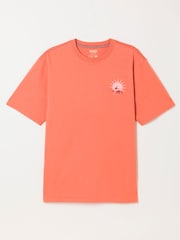 FatFace Coral Pink Life Is Swell Graphic Tshirt - Image 6 of 7