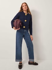 Monsoon Blue Brianne Floral Button Cardigan - Image 2 of 4