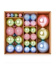 Premier Decorations Ltd Multipack 79 Piece Sugarplum Mix Size Baubles - Image 1 of 1