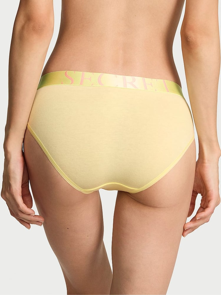 Victoria's Secret Lemonade Yellow Hipster Exploded Logo Knickers - Image 2 of 2