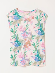 FatFace Lou Ivory Tropical Linen Tank - Image 5 of 5