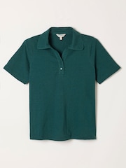 FatFace Paige Teal Blue Short Sleeve Jersey Shirt - Image 5 of 5