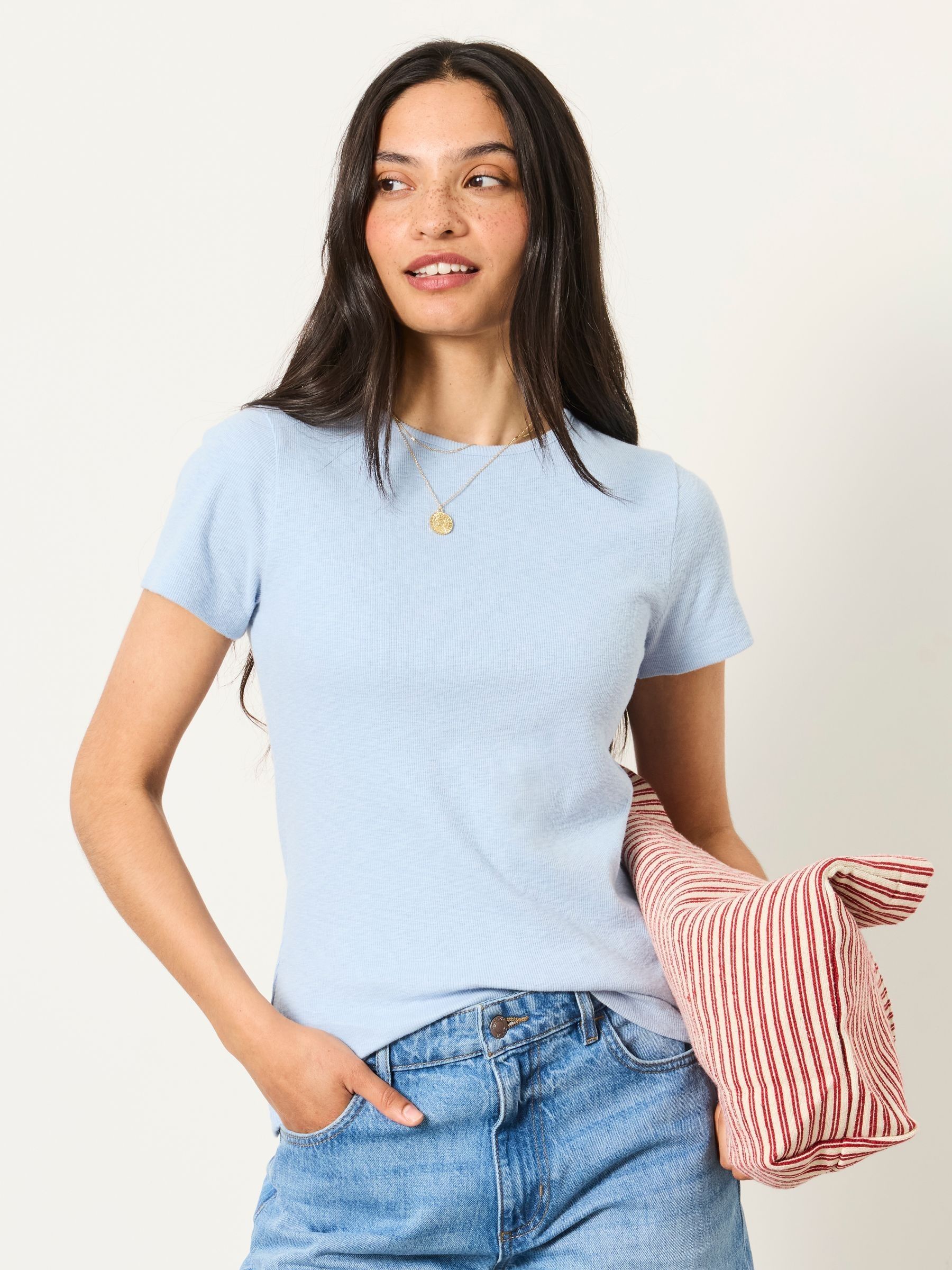 Fat Face Fatface Celia Blue Short Sleeve T-shirt
