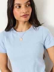 FatFace Celia Blue Short Sleeve T-Shirt - Image 5 of 6