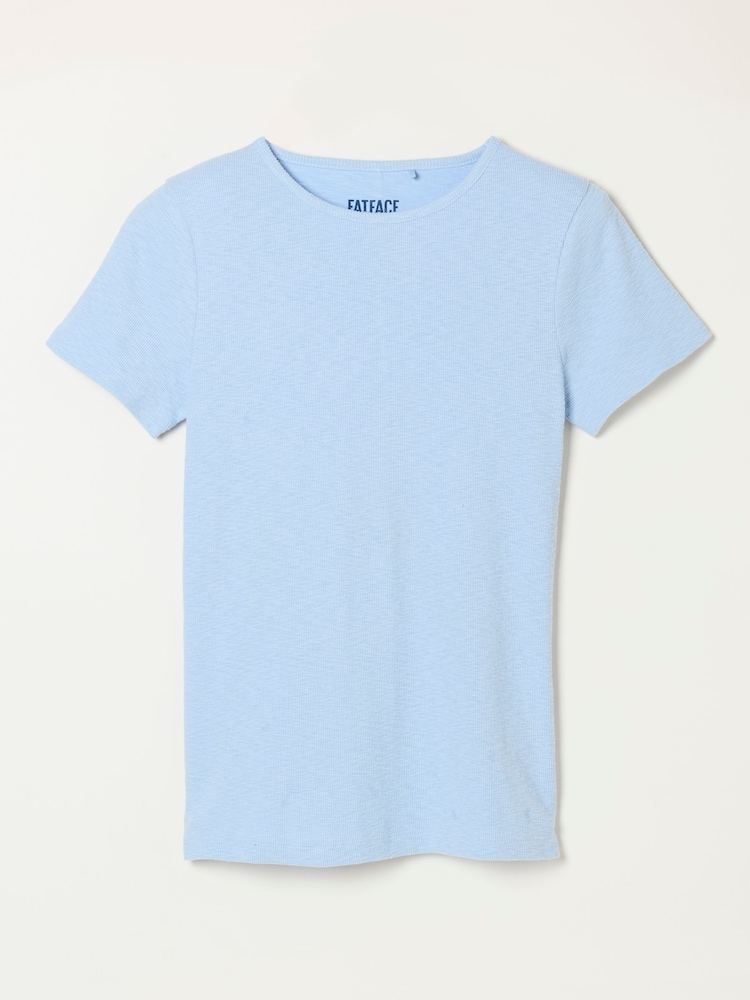 FatFace Celia Blue Short Sleeve T-Shirt - Image 6 of 6 FatFace Celia Blue Short Sleeve T-Shirt - Image 6 of 6