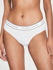 Victoria's Secret Black/Grey/White Hipster 3 Pack Logo Knickers - Image 2 of 3