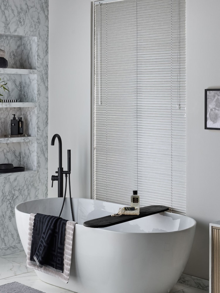 Grey 9412 Made To Measure 25mm Aluminium Venetian Blinds - Image 2 of 7 Grey 9412 Made To Measure 25mm Aluminium Venetian Blinds - Image 2 of 7