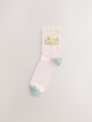 Charlie The Cockapoo Floral Ankle Socks 4 Pack - Image 2 of 7