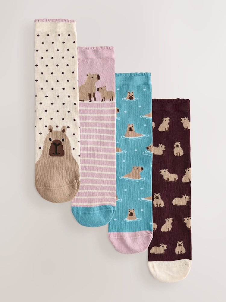 Capybara - Nilkka Sukat 4 -paketti - Kuva 1 / 7 Capybara - Nilkka Sukat 4 -paketti - Kuva 1 / 7