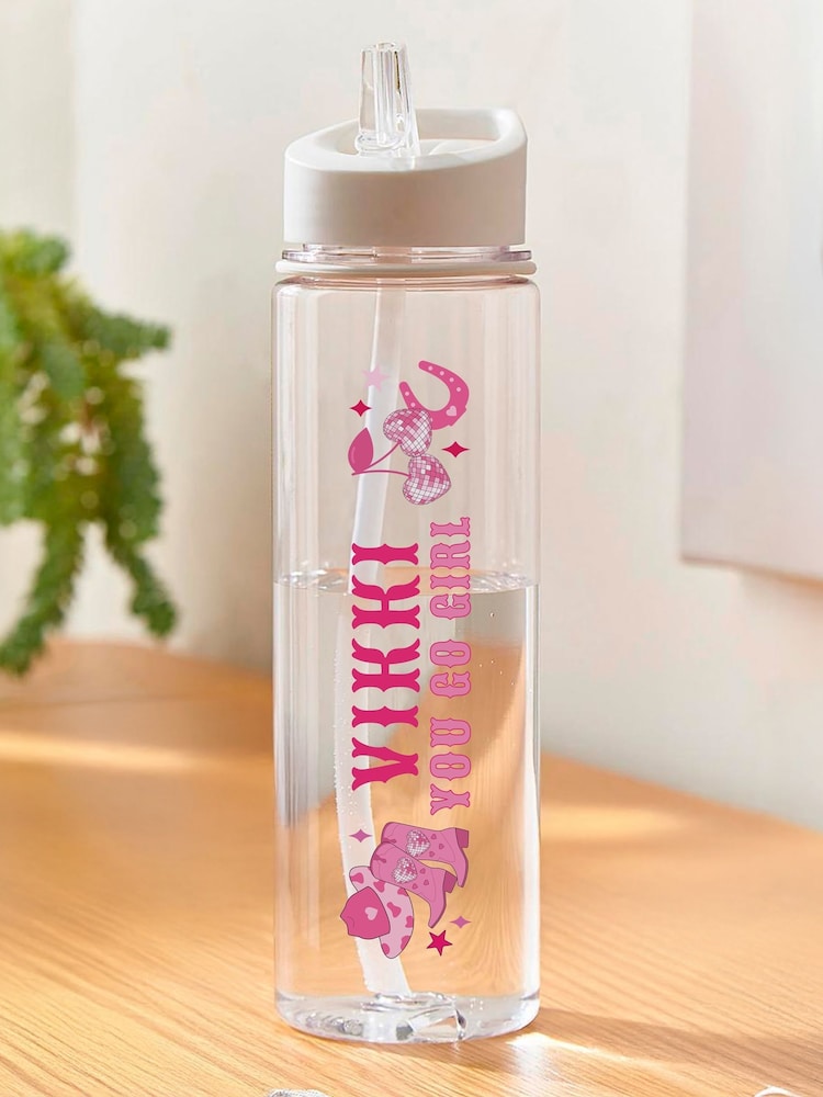 Personalised Cowgirl Water Bottle by PMC - Image 2 of 3 Personalised Cowgirl Water Bottle by PMC - Image 2 of 3