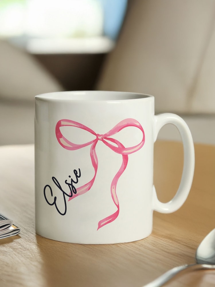 Personalised Bow Mug by PMC - Image 3 of 3 Personalised Bow Mug by PMC - Image 3 of 3