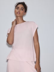 Pink Active Cross Back Cap Sleeve T-Shirt - Image 5 of 8