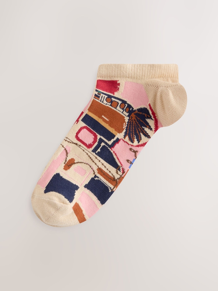 طبعة مراكش ميكس - حزمة من 5 قطعة من جوارب الأحذية الرياضية - صورة 2 من 8