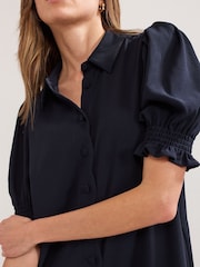 Phase Eight Blue Candice Scallop Dress - Image 6 of 7