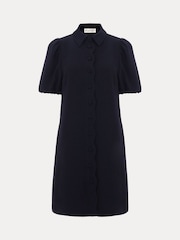 Phase Eight Blue Candice Scallop Dress - Image 7 of 7