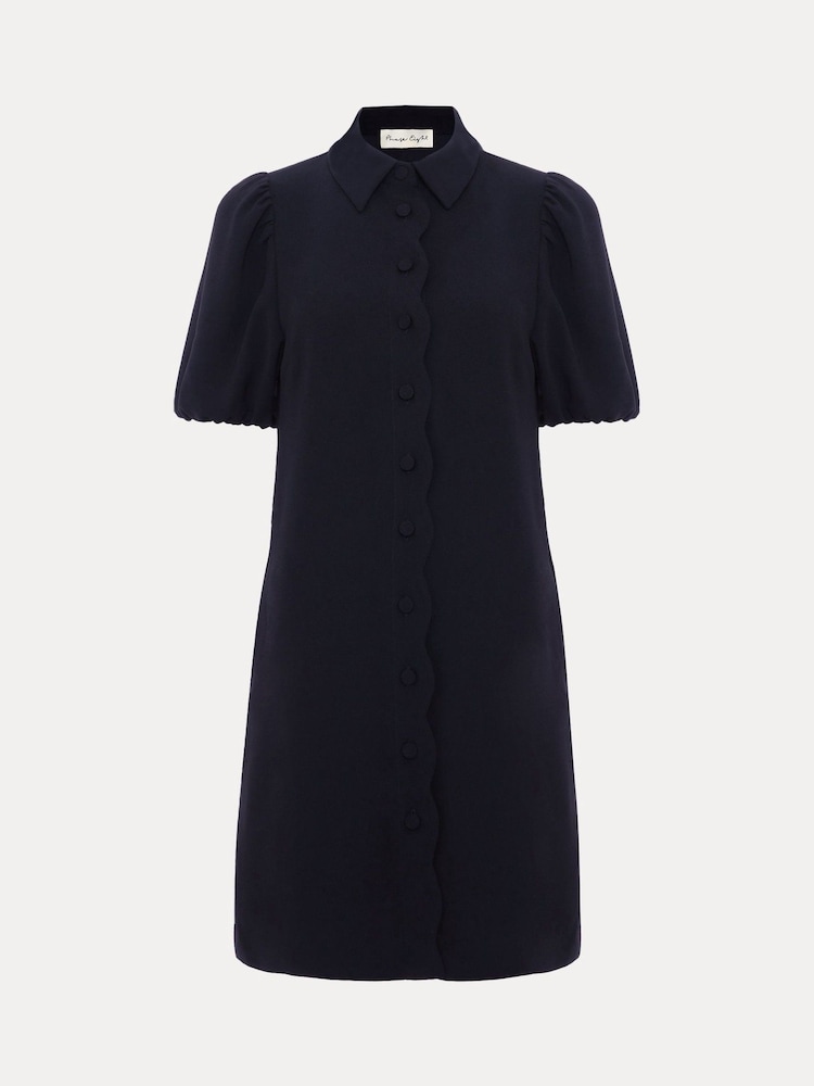 Phase Eight Blue Candice Scallop Dress - Image 7 of 7 Phase Eight Blue Candice Scallop Dress - Image 7 of 7