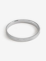 Lauren Ralph Lauren Silver Logo Script Bangle Bracelet - Image 1 of 5