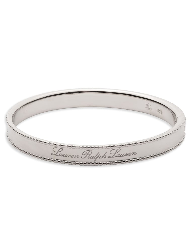 Lauren Ralph Lauren Silver Logo Script Bangle Bracelet - Image 2 of 5
