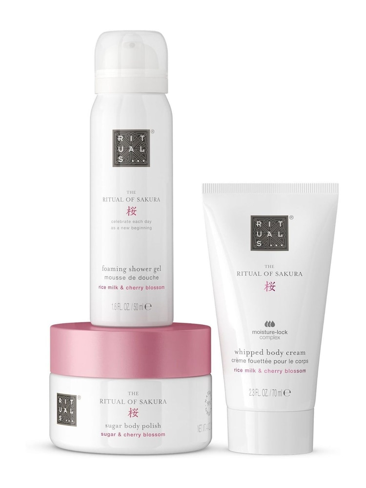 Rituals Sakura Cherry Blossom & Rice Milk Trial Gift Set - Image 1 of 5 Rituals Sakura Cherry Blossom & Rice Milk Trial Gift Set - Image 1 of 5