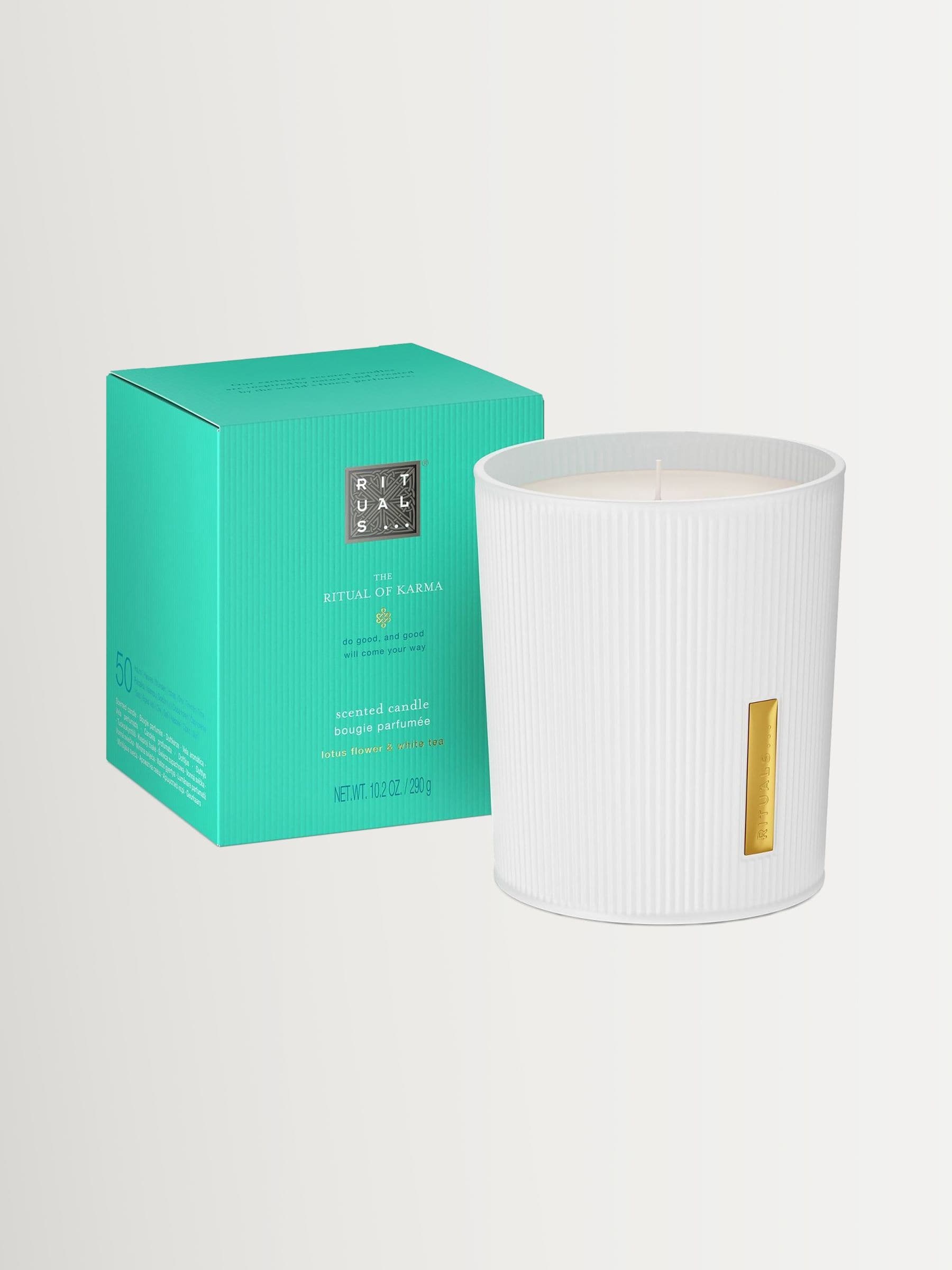 Rituals The Ritual of Karma Lotus Flower & White Tea Scented Candle 290g - Image 4