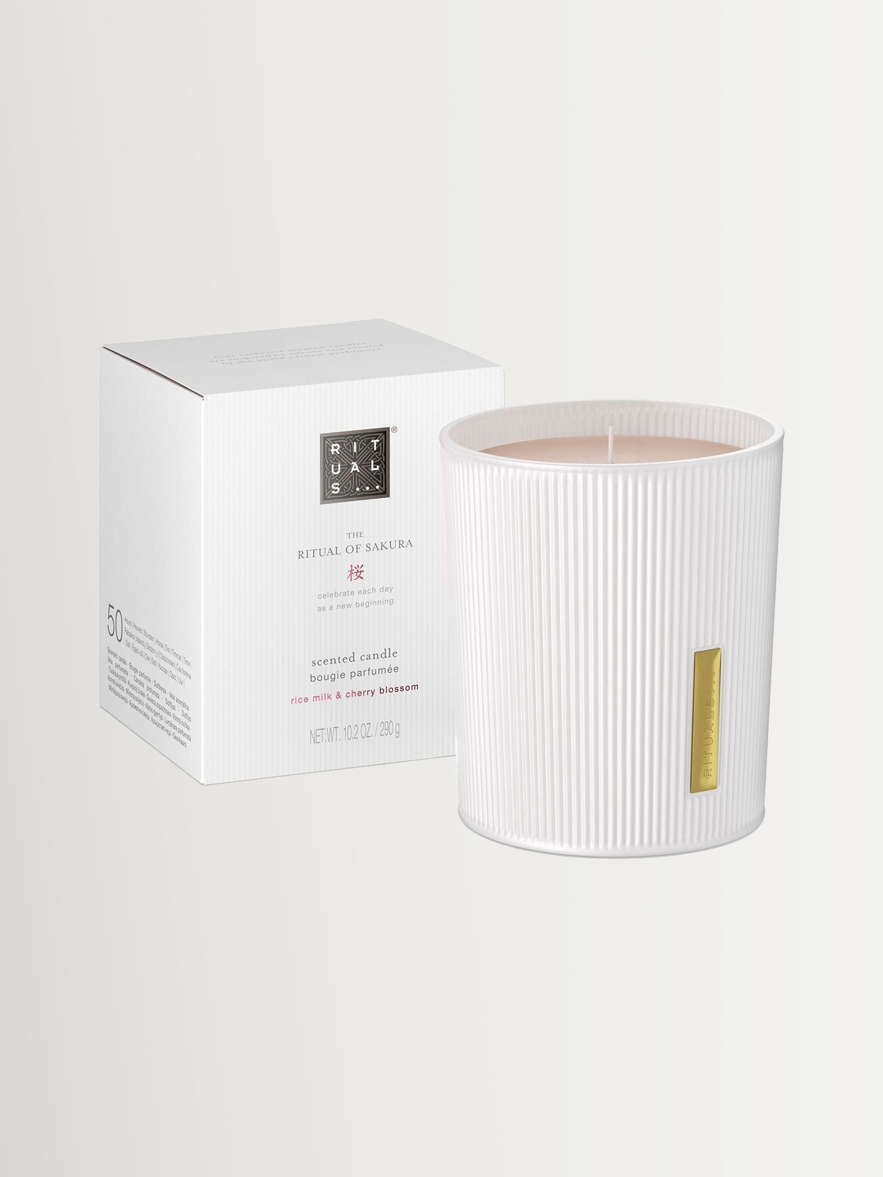 RITUALS The Ritual of Sakura Scented Candle, Cherry Blossom, 290 g | Luxury scented candle, long burn time, home fragrance, relaxing ambience - Image 4