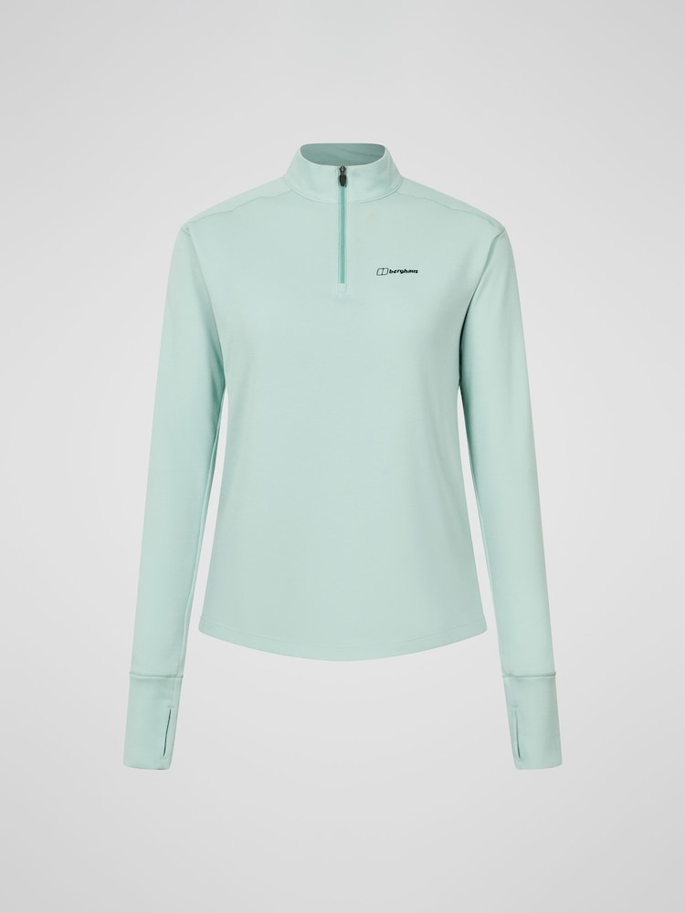 Berghaus Green Womens Ivyhill Half Zip Sweatshirt - Image 6 of 6