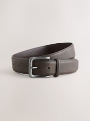 Light Grey Straight Fit Belted Soft Touch Chino Trousers - Image 9 of 9