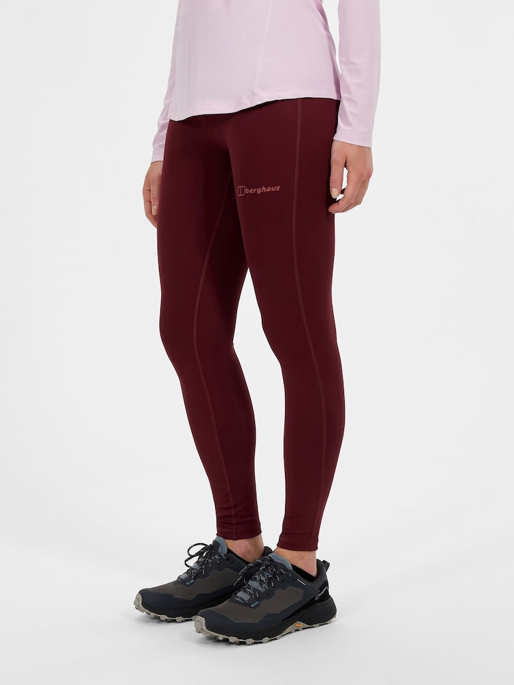 Berghaus Red Womens Core Leggings - Image 2 of 6 Berghaus Red Womens Core Leggings - Image 2 of 6