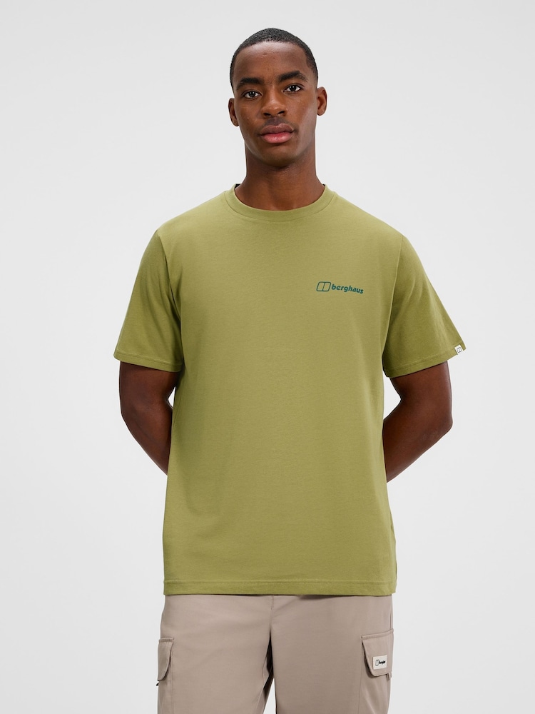 Berghaus Green Mens Coordinates T-Shirt - Image 1 of 6 Berghaus Green Mens Coordinates T-Shirt - Image 1 of 6