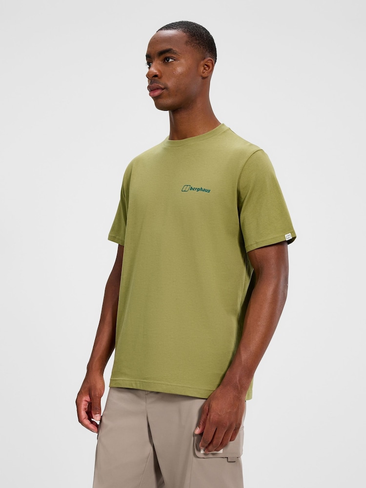 Berghaus Green Mens Coordinates T-Shirt - Image 2 of 6 Berghaus Green Mens Coordinates T-Shirt - Image 2 of 6