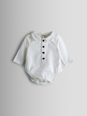 JoJo Maman Bébé Natural 4-Piece Body & Trouser Set With Bow Tie & Braces - Image 4 of 6