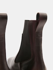 Whistles Red Elasticated Chelsea Boots - Image 4 of 4